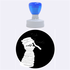 Halloween Mummy   Rubber Round Stamps (large)