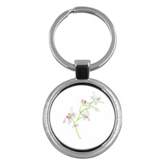 Isolated Orquideas Blossom Key Chains (round)  by dflcprints