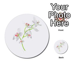 Isolated Orquideas Blossom Multi-purpose Cards (round)  by dflcprints