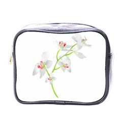 Isolated Orquideas Blossom Mini Toiletries Bags by dflcprints