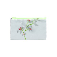 Isolated Orquideas Blossom Cosmetic Bag (xs) by dflcprints