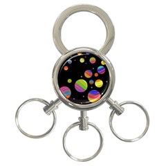 Colorful Galaxy 3-ring Key Chains by Valentinaart