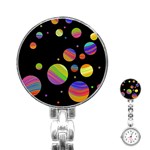 Colorful galaxy Stainless Steel Nurses Watch Front