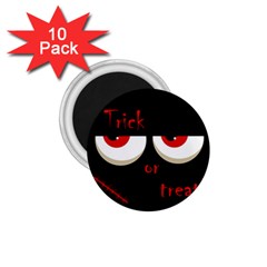 Halloween  trick Or Treat  - Monsters Red Eyes 1 75  Magnets (10 Pack)  by Valentinaart