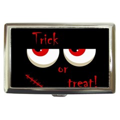 Halloween  trick Or Treat  - Monsters Red Eyes Cigarette Money Cases by Valentinaart