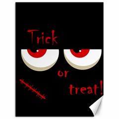 Halloween  trick Or Treat  - Monsters Red Eyes Canvas 12  X 16  