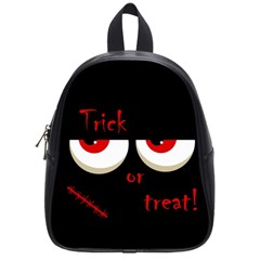Halloween  trick Or Treat  - Monsters Red Eyes School Bags (small) 