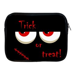 Halloween  trick Or Treat  - Monsters Red Eyes Apple Ipad 2/3/4 Zipper Cases by Valentinaart