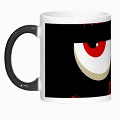 Halloween Party - Red Eyes Monster Morph Mugs by Valentinaart