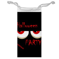 Halloween Party - Red Eyes Monster Jewelry Bags by Valentinaart