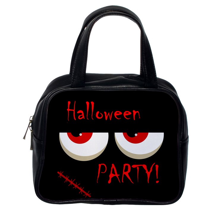 Halloween party - red eyes monster Classic Handbags (One Side)