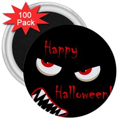 Happy Halloween - red eyes monster 3  Magnets (100 pack)