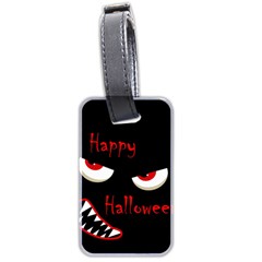 Happy Halloween - red eyes monster Luggage Tags (Two Sides)