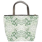 GREEN REPTILE SCALES Bucket Bags Back