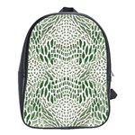 GREEN REPTILE SCALES School Bags(Large)  Front