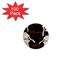 Halloween Mummy Party 1  Mini Magnets (100 Pack) 