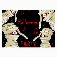 Halloween Mummy Party Large Glasses Cloth by Valentinaart