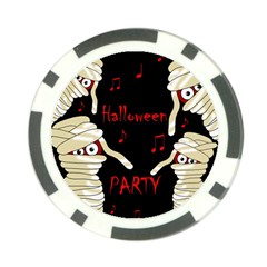 Halloween Mummy Party Poker Chip Card Guards by Valentinaart