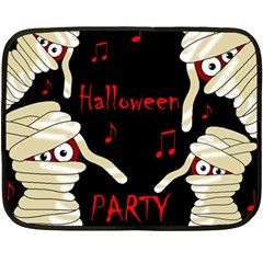 Halloween Mummy Party Fleece Blanket (mini) by Valentinaart