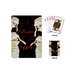 Halloween Mummy Party Playing Cards (mini)  by Valentinaart