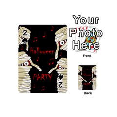 Halloween Mummy Party Playing Cards 54 (mini)  by Valentinaart