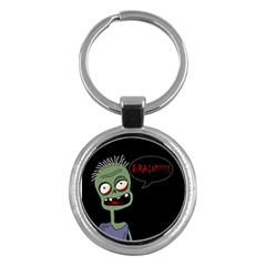 Halloween Zombie Key Chains (round)  by Valentinaart