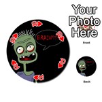 Halloween zombie Playing Cards 54 (Round)  Front - Heart10