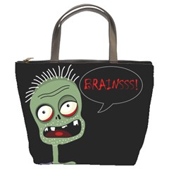 Halloween Zombie Bucket Bags by Valentinaart