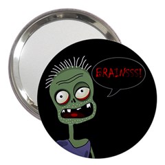 Halloween Zombie 3  Handbag Mirrors by Valentinaart