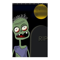 Halloween Zombie On The Cemetery Shower Curtain 48  X 72  (small)  by Valentinaart