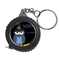 Halloween Witch - Blue Owl Measuring Tapes by Valentinaart