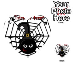 Halloween Cute Spider Playing Cards 54 (heart)  by Valentinaart