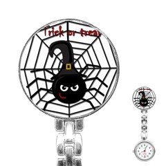 Halloween Cute Spider Stainless Steel Nurses Watch