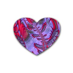 Freaky Friday Red  Lilac Heart Coaster (4 Pack) 