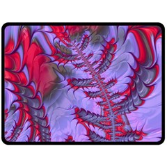 Freaky Friday Red  Lilac Double Sided Fleece Blanket (large) 