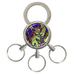 Freaky Friday, Blue Green 3-ring Key Chains by Fractalworld