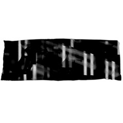 Black And White Neon City Body Pillow Case (dakimakura) by Valentinaart