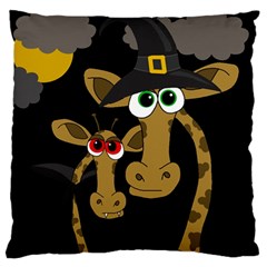 Giraffe Halloween Party Standard Flano Cushion Case (two Sides) by Valentinaart