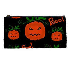 Halloween Pumpkin Pattern Pencil Cases by Valentinaart