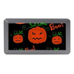 Halloween Pumpkin Pattern Memory Card Reader (mini) by Valentinaart