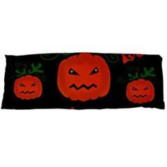 Halloween Pumpkin Pattern Body Pillow Case (dakimakura) by Valentinaart