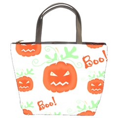 Halloween Pumpkins Pattern Bucket Bags by Valentinaart