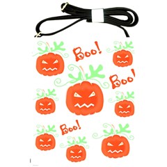 Halloween Pumpkins Pattern Shoulder Sling Bags by Valentinaart