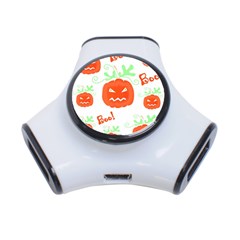 Halloween Pumpkins Pattern 3-port Usb Hub by Valentinaart