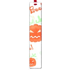 Halloween Pumpkins Pattern Large Book Marks by Valentinaart