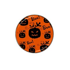 Halloween Black Pumpkins Pattern Hat Clip Ball Marker (4 Pack) by Valentinaart