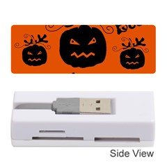 Halloween Black Pumpkins Pattern Memory Card Reader (stick)  by Valentinaart