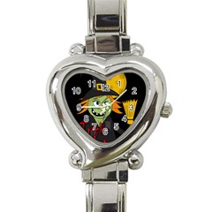 Halloween Witch Heart Italian Charm Watch by Valentinaart