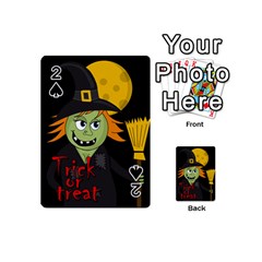 Halloween Witch Playing Cards 54 (mini)  by Valentinaart