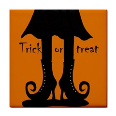 Halloween - Witch Boots Tile Coasters by Valentinaart